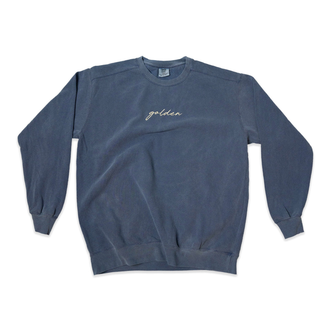 "Golden" Script Crewneck